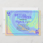 Kleurrijke Pastel Swirl Vrijgezellenfeest Sjabloon Kaart (Voorkant)