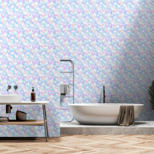 Kleurrijke Pastel Tie Dye Waterverf Vlinder Behang