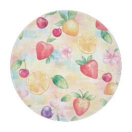 KLEURRIJKE PASTEL TROPISCHE VRUCHTEN SNIJPLANK