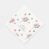 Kleurrijke Pastel Verjaardagsfeestballonnen Modern Servet (Hoek)