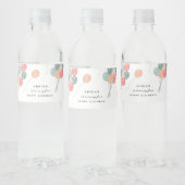 Kleurrijke Pastel Verjaardagsfeestballonnen Modern Waterfles Etiket (Flessen)