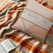 Kleurrijke Pastel Verpersoonlijkte Naam Datum Insp Kussen