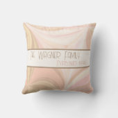 Kleurrijke Pastel Verpersoonlijkte Naam Datum Insp Kussen (Achterkant)