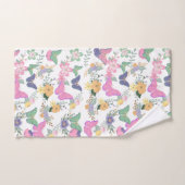Kleurrijke pastel vlinders badhanddoek set bad handdoek (Handdoek)