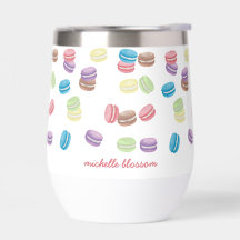 Kleurrijke Pastel Waterverf Franse Macarons