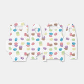 Kleurrijke Pastel Waterverf Franse Macarons Bedankdoosjes (Uitgevouwen)