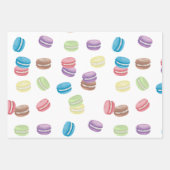Kleurrijke Pastel Waterverf Franse Macarons Inpakpapier Vel (Voorkant 2)