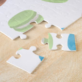 Kleurrijke Pastel Waterverf Franse Macarons Legpuzzel (Zijkant)