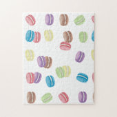 Kleurrijke Pastel Waterverf Franse Macarons Legpuzzel (Verticaal)