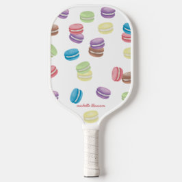 Kleurrijke Pastel Waterverf Franse Macarons Pickleball Paddle