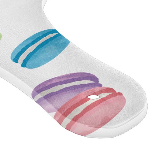 Kleurrijke Pastel Waterverf Franse Macarons Snijplank (Hoek)