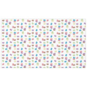 Kleurrijke Pastel Waterverf Franse Macarons Tafelkleed (Voorkant (Horizontaal))