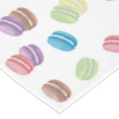 Kleurrijke Pastel Waterverf Franse Macarons Tafelkleed (Gekanteld)