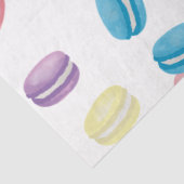Kleurrijke Pastel Waterverf Franse Macarons Tissuepapier (Detail)