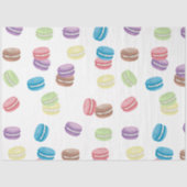 Kleurrijke Pastel Waterverf Franse Macarons Tissuepapier (Voorkant)