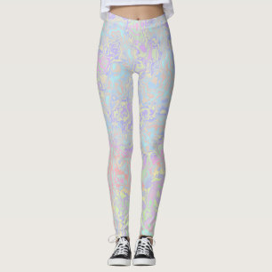 Kleurrijke Pastel Wervelende Trippy Acid Trip Rege Leggings