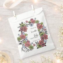 Kleurrijke Pastel Wildflower Baby shower