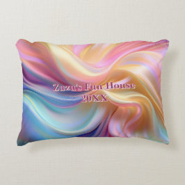 Kleurrijke Pastel Zijde Accent Kussen