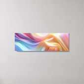 Kleurrijke Pastel Zijde Canvas Afdruk (Voorkant)
