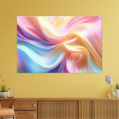 Kleurrijke Pastel Zijde Canvas Afdruk (Insitu (Woonkamer))