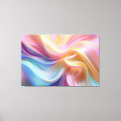 Kleurrijke Pastel Zijde Canvas Afdruk (Voorkant)