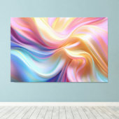 Kleurrijke Pastel Zijde Canvas Afdruk (Insitu (Houten vloer))