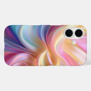 Kleurrijke Pastel Zijde iPhone 16 Hoesje