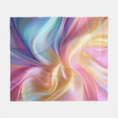 Kleurrijke Pastel Zijde Fleece Deken (Voorkant (Horizontaal))