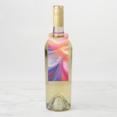 Kleurrijke Pastel Zijde Flessenhanger (Op fles)