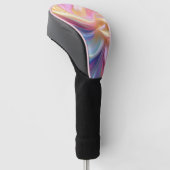 Kleurrijke Pastel Zijde Golfheadcover (Schuin)