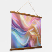 Kleurrijke Pastel Zijde Hangend Wandkleed (Gebogen)