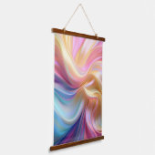 Kleurrijke Pastel Zijde Hangend Wandkleed (Gebogen)