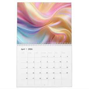 Kleurrijke Pastel Zijde Kalender