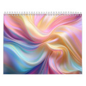 Kleurrijke Pastel Zijde Kalender (Hoes)