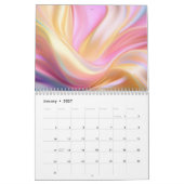 Kleurrijke Pastel Zijde Kalender (Jan 2027)
