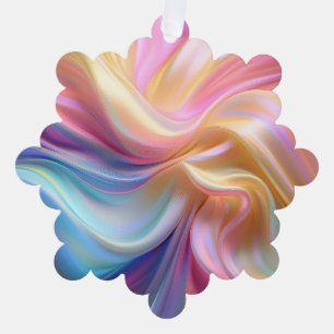 Kleurrijke Pastel Zijde Ornament Kaart