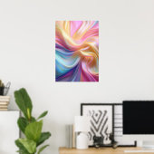 Kleurrijke Pastel Zijde Poster (Thuiskantoor)