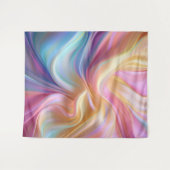 Kleurrijke Pastel Zijde Wandkleed (Voorkant (horizontaal))