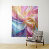 Kleurrijke Pastel Zijde Wandkleed (In situ)