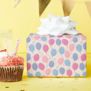 Kleurrijke pastelballonnen cadeaupapier