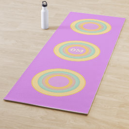 Kleurrijke pastelcirkels yogamat