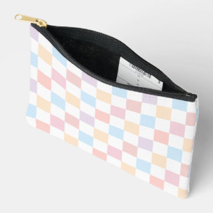 Kleurrijke pastelkleuren Schattige geruit patroon Etui