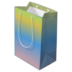 Kleurrijke Pastelkleurige Baby Shower Verjaardag  Medium Cadeauzakje