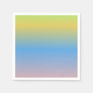 Kleurrijke Pastelkleurige Baby Shower Verjaardag Servet