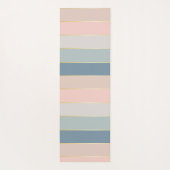 Kleurrijke Pastell Gepersonaliseerde Kleurstrepen Yogamat (Achterkant)