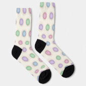 Kleurrijke Pastels Vervaaide Stippen Sokken (Rechts)