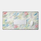 Kleurrijke pastelstijl Abstracte gestreepte bureau Bureaumat (Keyboard & Muis)