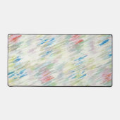 Kleurrijke pastelstijl Abstracte gestreepte bureau Bureaumat (Voorkant)
