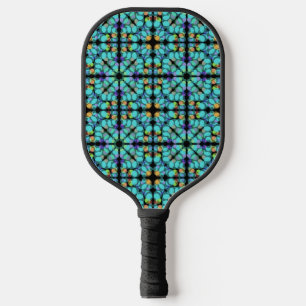 Kleurrijke pastelstippen doorschijnend herhalingsp pickleball paddle