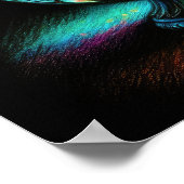 Kleurrijke pasteltekening Antiek kunst glazen vaas Poster (Hoek)